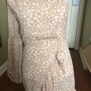 Shein floral off shoulder dress XS